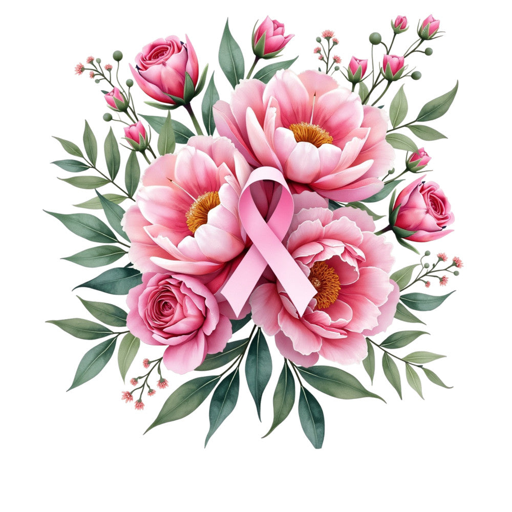 Breast Cancer Awareness Item Fabric Panel 2 QuiltingFabricPanels