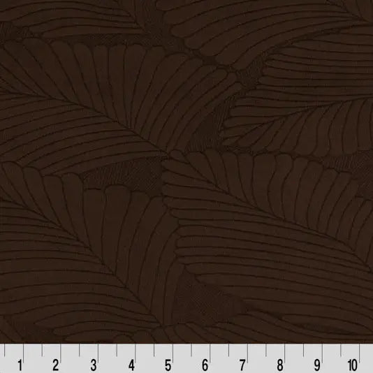 Brown Cuddle 3 Extra Wide Tropic Burnout Fabric per yard - Linda's Electric Quilters