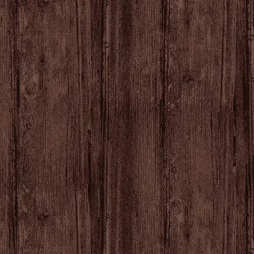 Brown Espresso Washed Wood Cotton Wideback Fabric