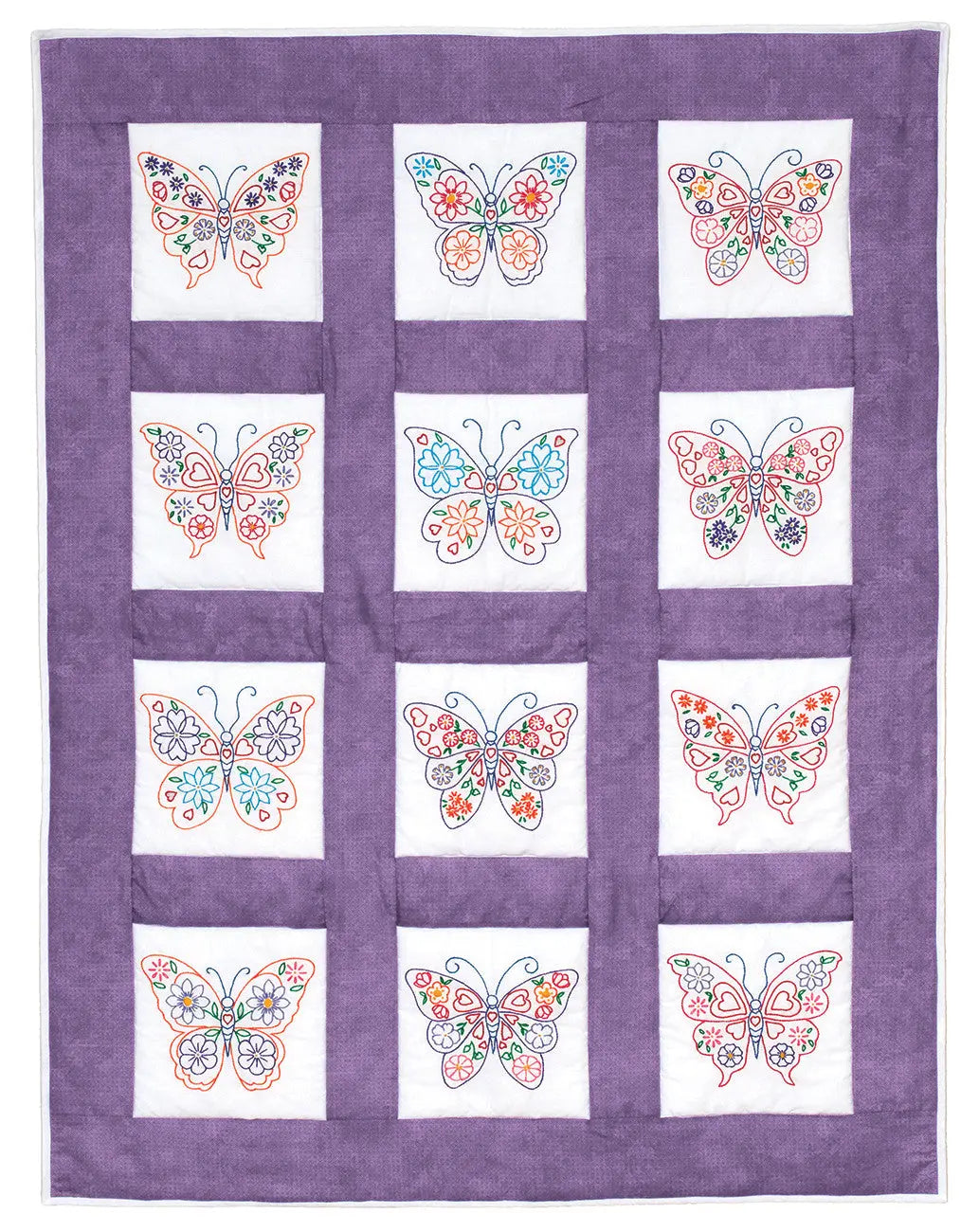 Butterflies 9" Theme Quilt Blocks - Linda's Electric Quilters