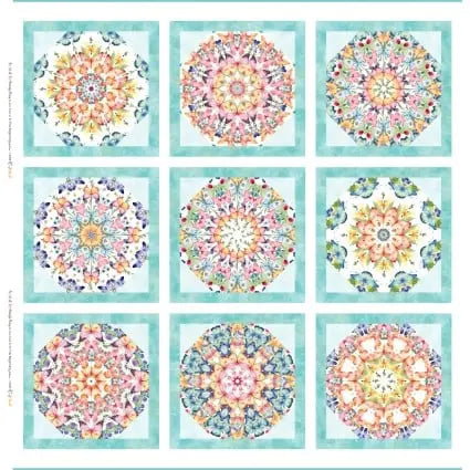 Butterfly Fantasy Butterfly Fantasy Panel Cotton 44"/45" Fabric Per Yard In The Beginning Fabrics