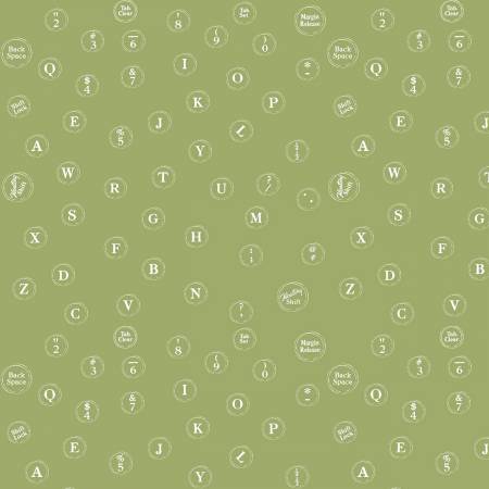 Riley Blake Journal Basics my type green