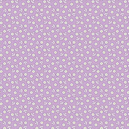 Riley Blake Storytime 30s Daisies quilting fabric in Violet