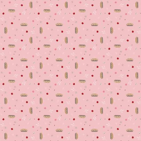 Riley Blake To Grandmothers House apple pie quilting cotton fabric in Pink