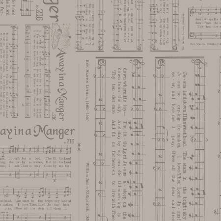 Riley Blake Lori Holt Home Town Holiday caroling Christmas quilting cotton fabric in Pewter