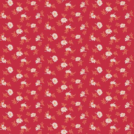 Riley Blake Lori Holt Home Town Holiday pineflower Christmas quilting cotton fabric in Berry