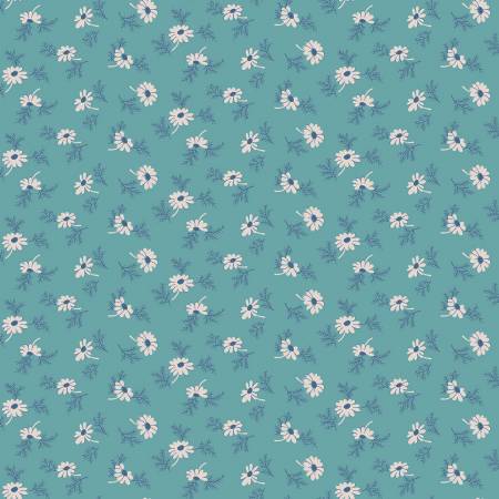 Riley Blake Lori Holt Home Town Holiday pineflower Christmas quilting cotton fabric in Raindrop