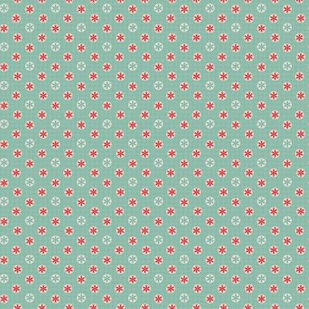 Riley Blake Lori Holt Home Town Holiday snowflakes Christmas quilting cotton fabric in Sea Glass