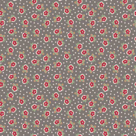 Riley Blake Lori Holt Home Town Holiday starflower Christmas quilting cotton fabric in Milk Can