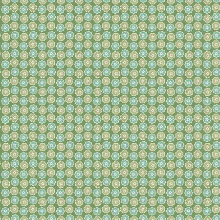 Riley Blake Lori Holt Home Town Holiday wreath Christmas quilting cotton fabric in Clover