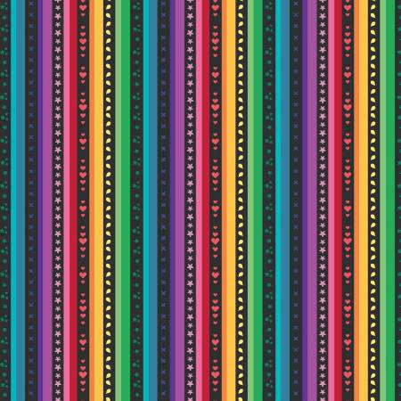 Riley Blake Bloom stripe quilting cotton fabric in Black