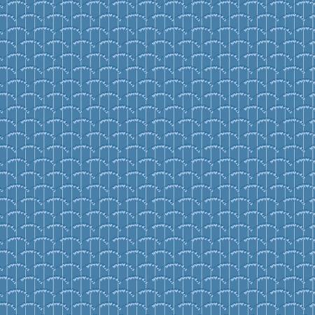 Riley Blake Jill Finley Perennial heart scallops quilting cotton fabric in Blue