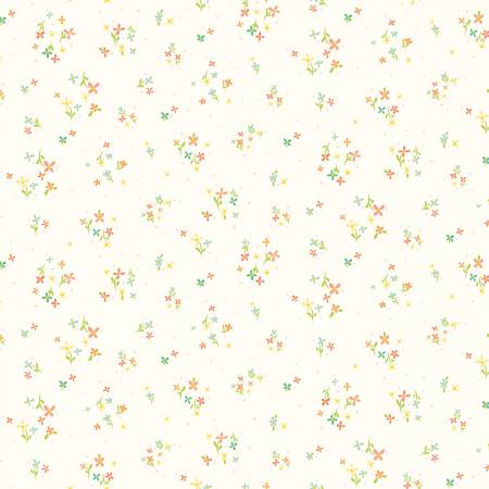 Riley Blake Hush Hush 4 in full bloom low volume quilting cotton fabric