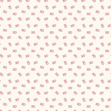 Riley Blake Sweetheart XO Valentine quilting cotton fabric in Cream