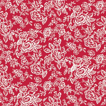 Riley Blake Red Delicious apple tart quilting cotton fabric in Red