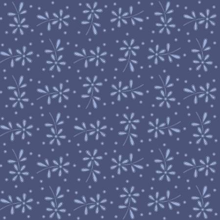 Riley Blake Sewing Seeds III Daisy Eyelet Toss quilting cotton in Blue