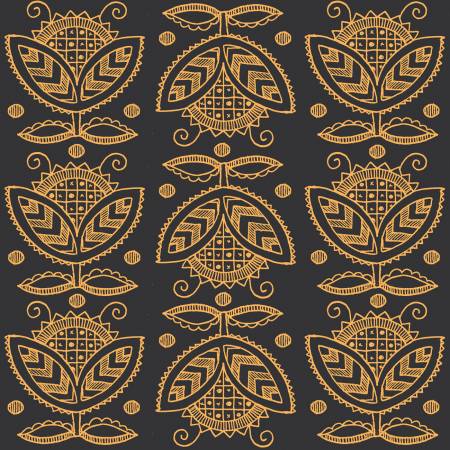 Riley Blake Costume Maker's Act Thistle quilting fabric in Black
