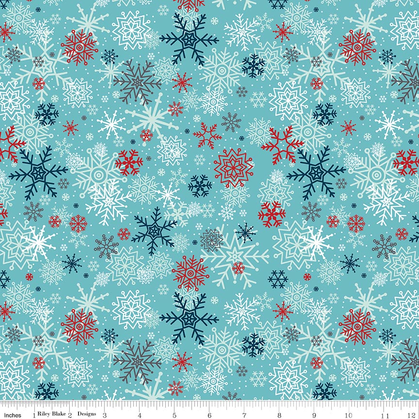 RB Snowflakes Blue - A Perfect Winter