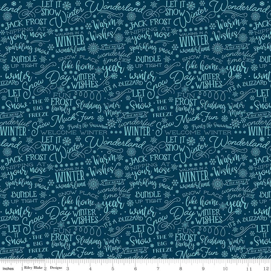 RB Text Navy - A Perfect Winter