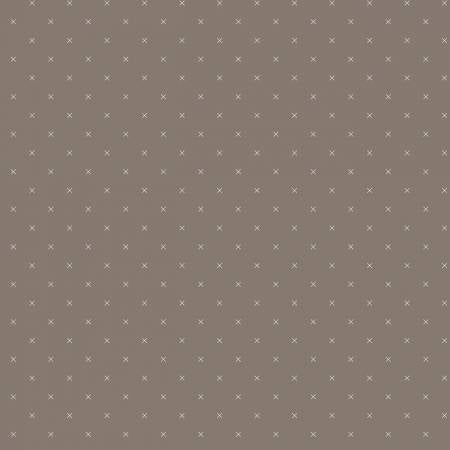 Riley Blake Bee Cross Stitch quilting fabric in Pebble