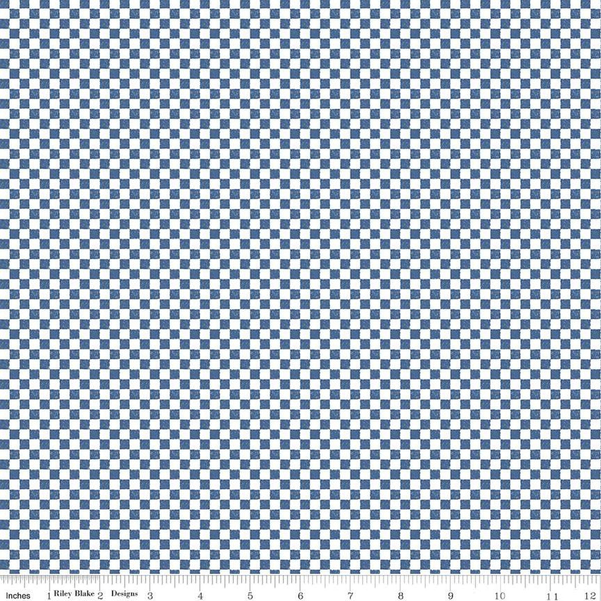Check Please! 1/4" Check Denim 43"/44" Fabric Per Yard