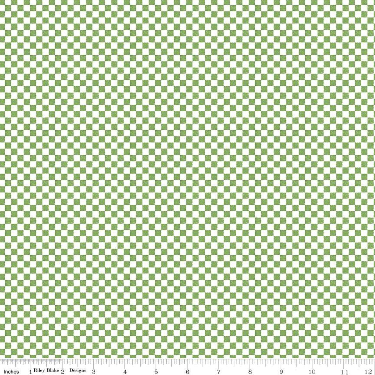 Check Please! 1/4" Check Green 43"/44" Fabric Per Yard
