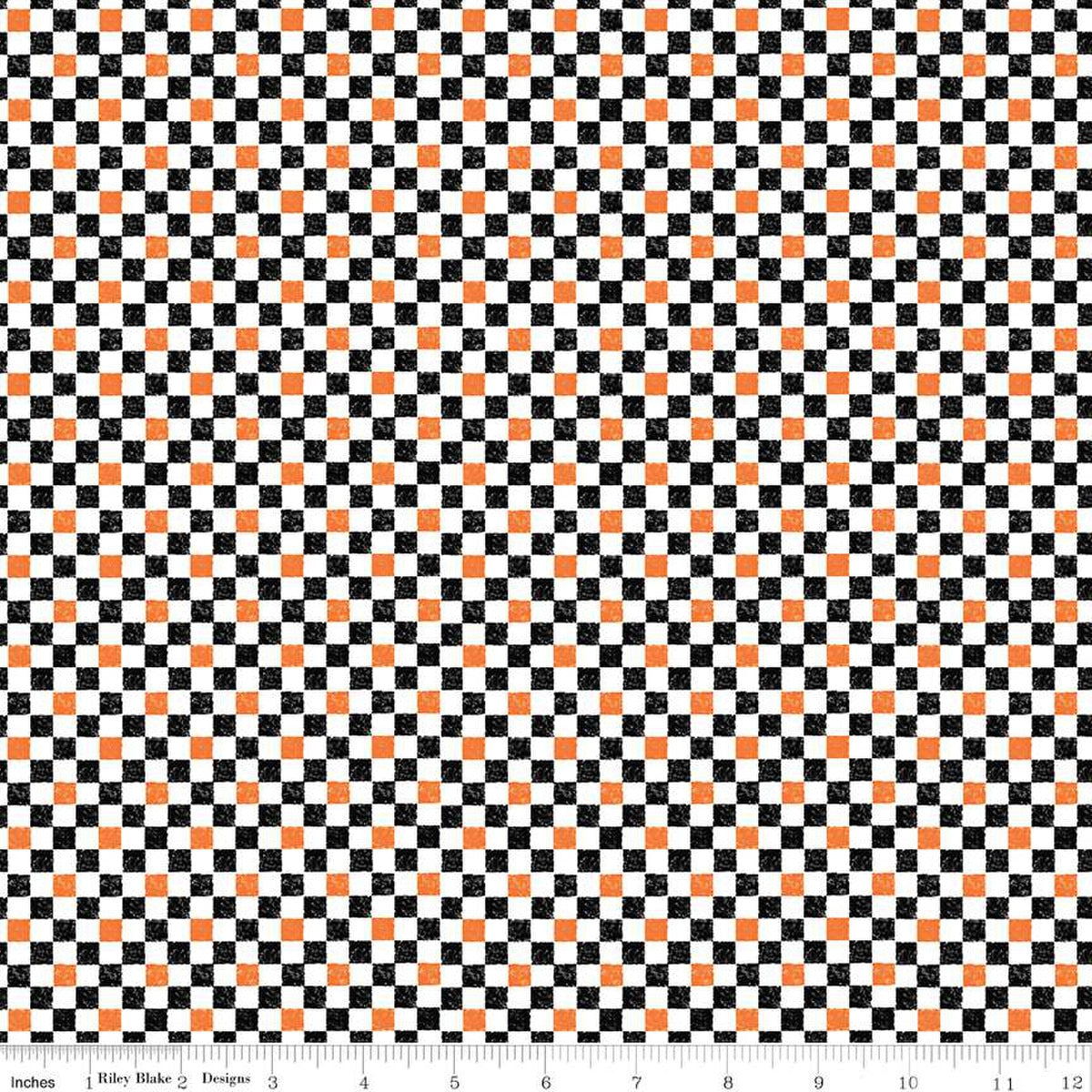 Check Please! 1/4" Check Halloween 43"/44" Fabric Per Yard