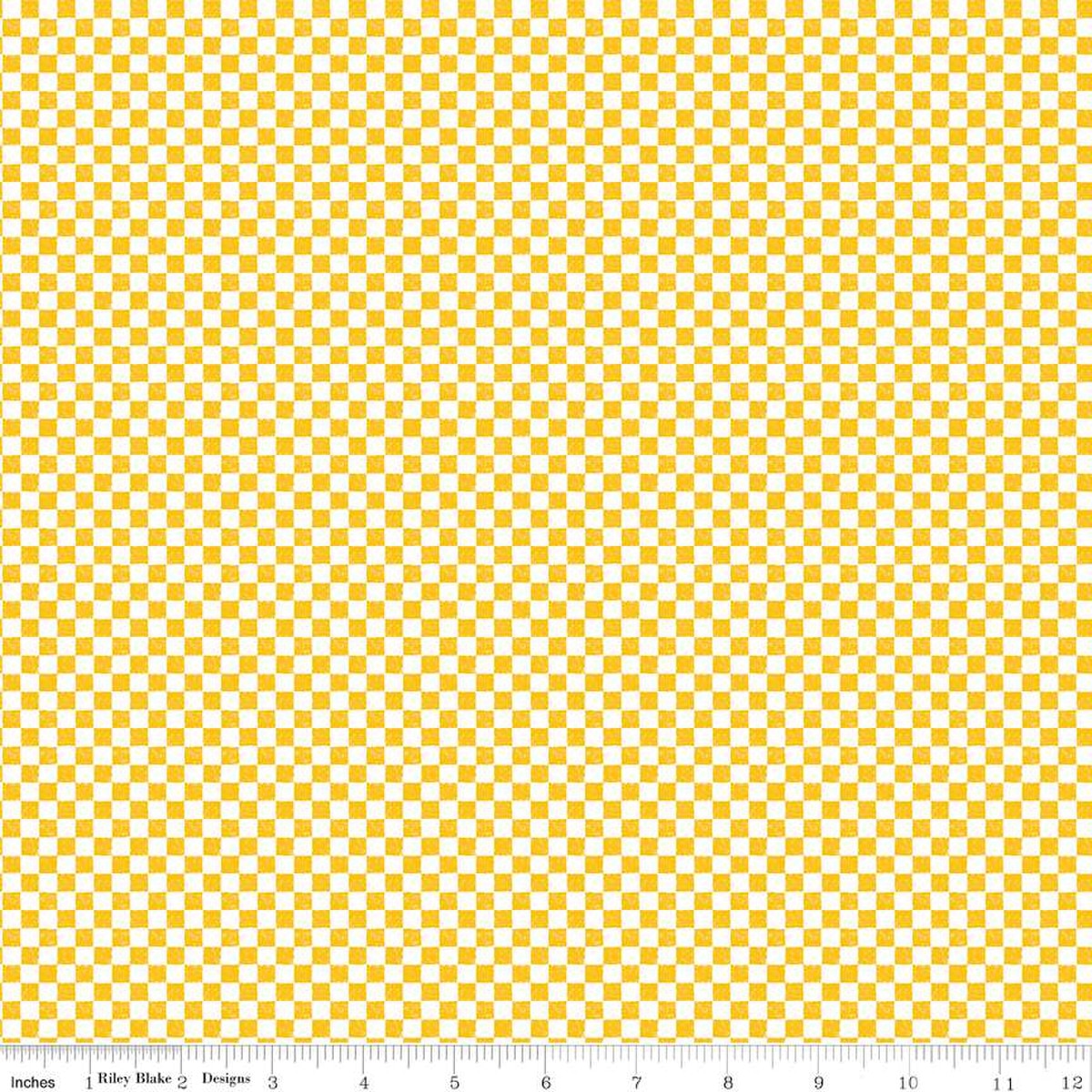 Check Please! 1/4" Check Mustard 43"/44" Fabric Per Yard