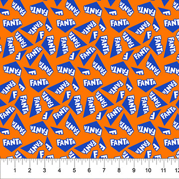 Fanta Orange 44"/45" Fabric Per Yard