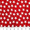 Patriotic Stars 108" Supreme Backings - Large White Stars on Red Wideback Fabric Per Yard