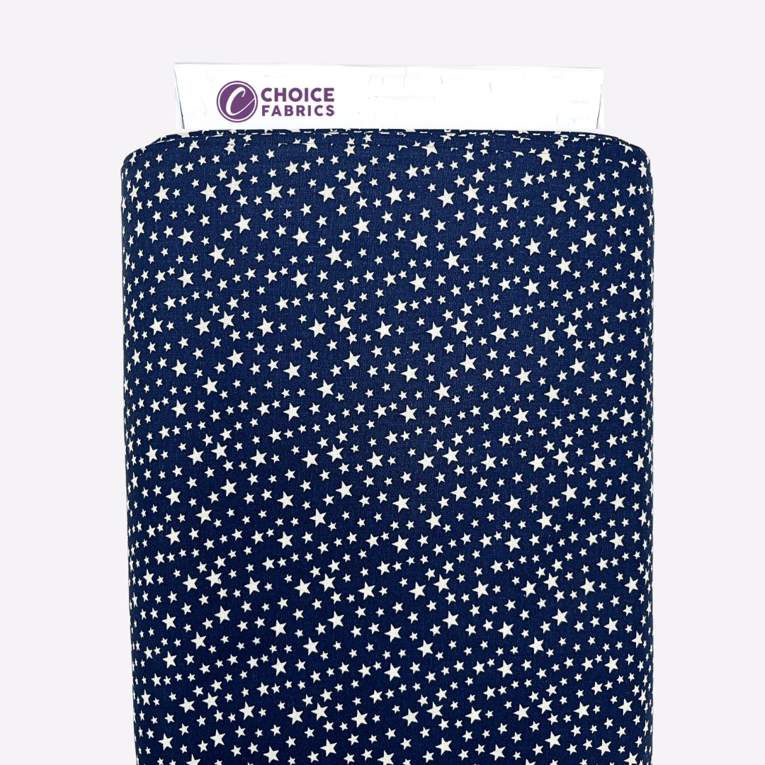 108" 3-Yard Package - Patriotic Stars 108" Supreme Backings - White Stars on Navy