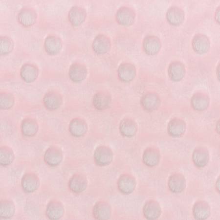 Shannon Fabrics Cuddle Dimple dot minky fabric in Blush