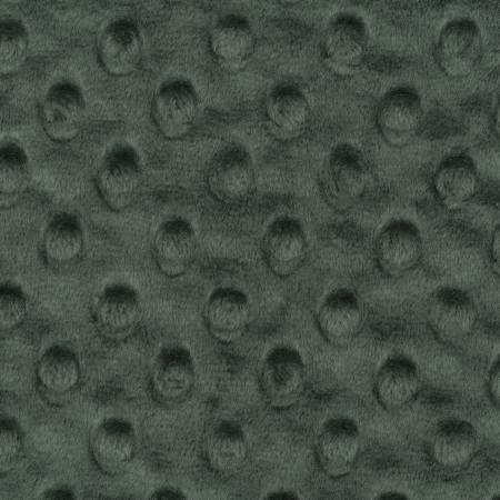 Shannon Fabrics Cuddle Dimple dot minky fabric in Hunter