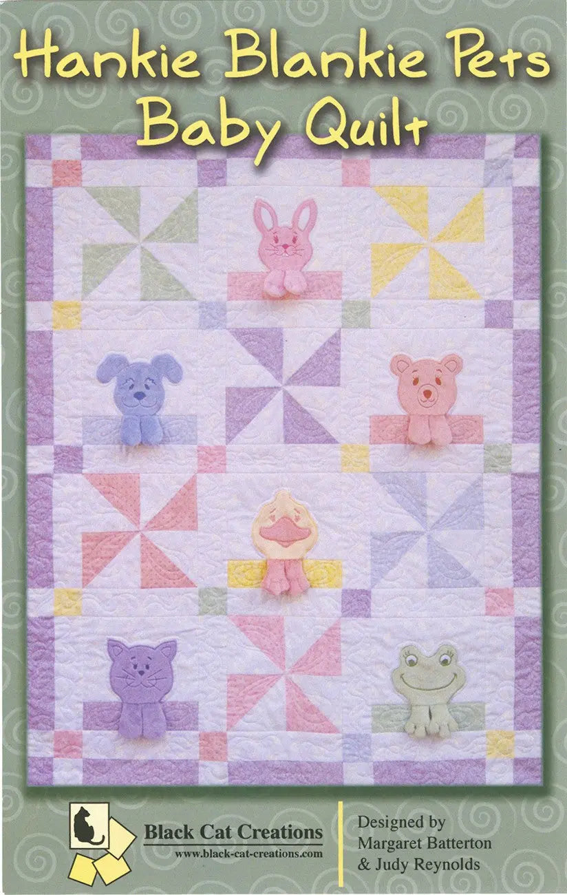 CD Hankie Blankie Pets Baby Quilt Machine Embroidery - Linda's Electric Quilters