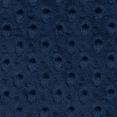 Shannon Fabrics Cuddle Dimple dot minky fabric in Navy