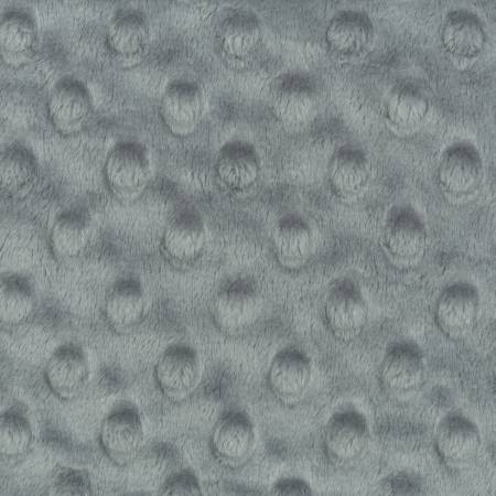 Shannon Fabrics Cuddle Dimple dot minky fabric in Silver