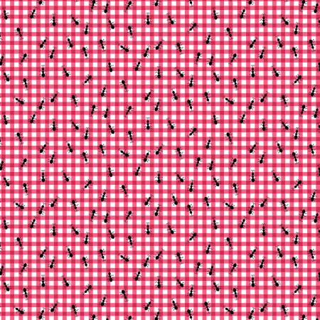 Timeless Treasures ants on gingham print
