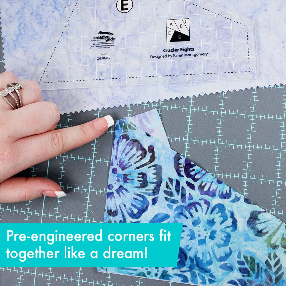 Creative Grids Crazier Eights Templates Quilt Ruler