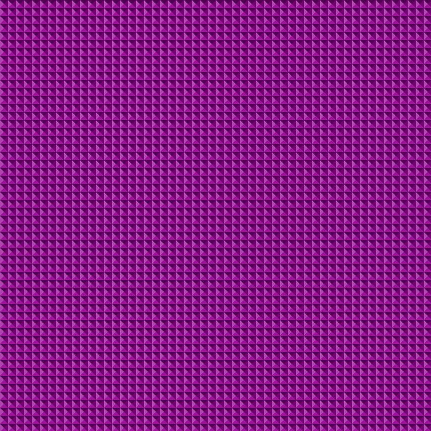 Live Boldly Geometric Blender Eggplant Cotton 44"/45" Fabric Per Yard