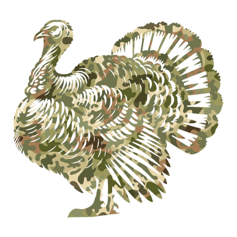 Camouflage Turkey Hunting Fabric Panel 1 QuiltingFabricPanels