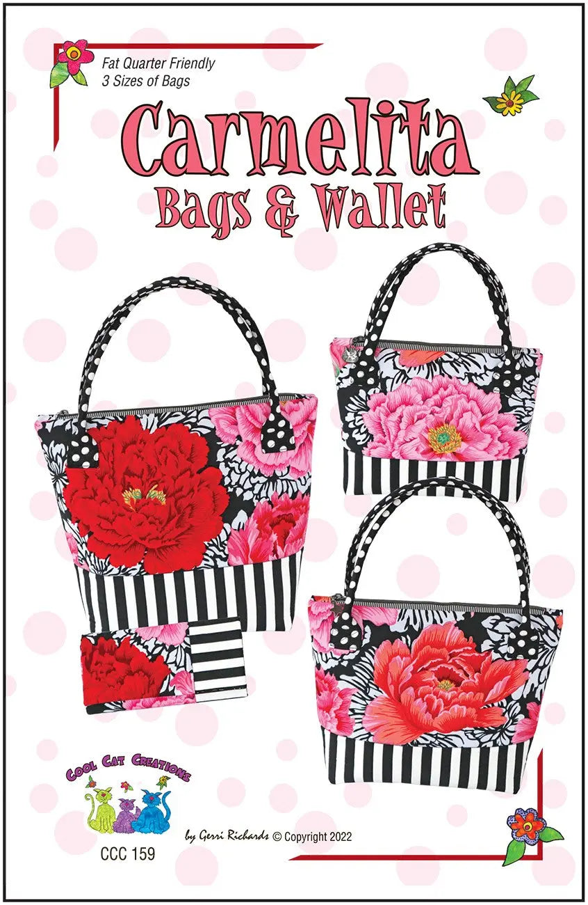 Carmelita Bags and Wallet - Linda's Electric Quilters
