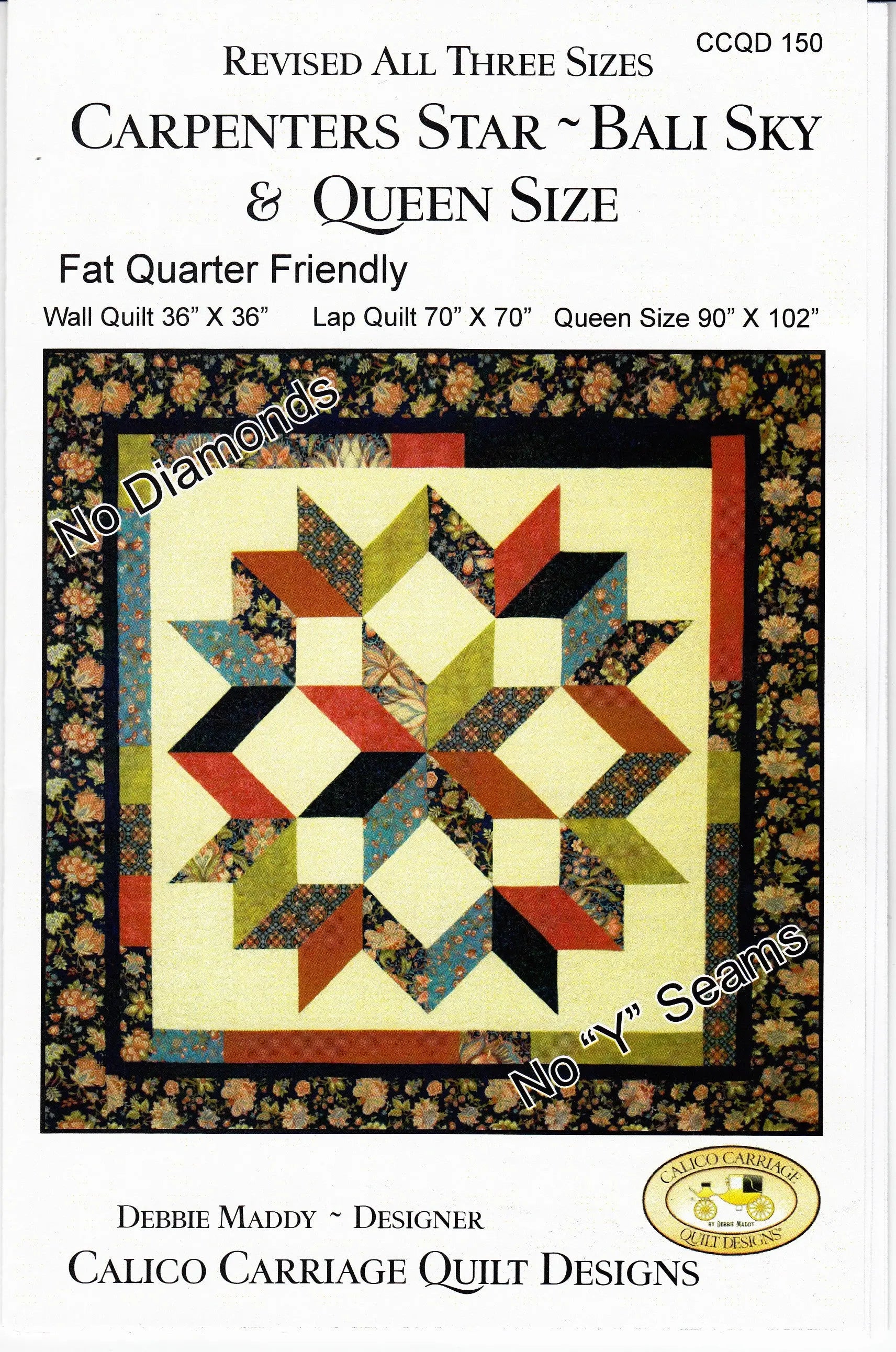 Carpenters Star Bali Sky Revised - Linda's Electric Quilters