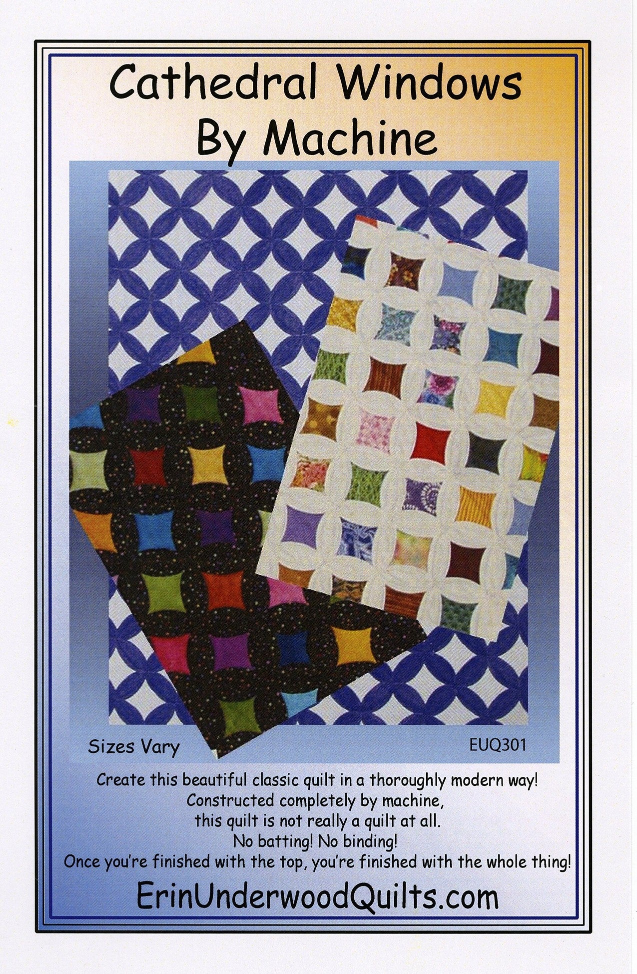 Cathedral Windows By Machine - Linda's Electric Quilters