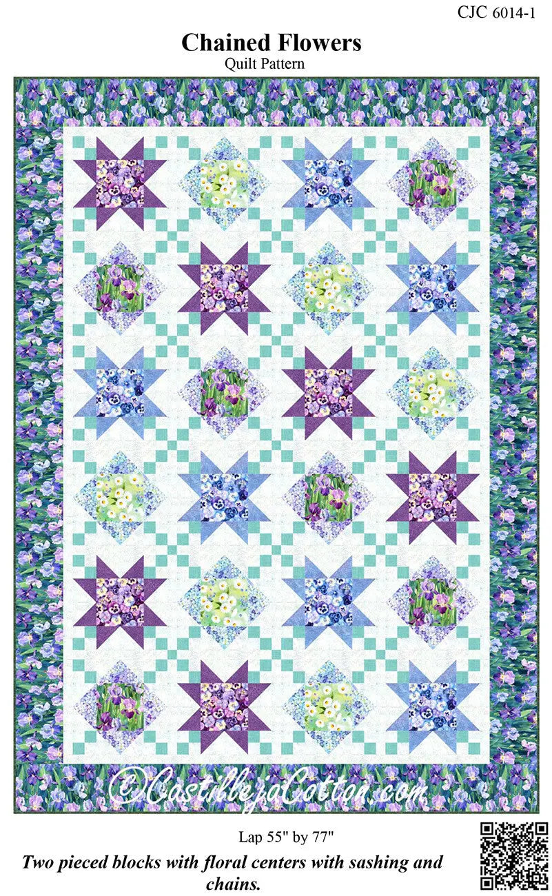 Chained Flowers - Linda's Electric Quilters