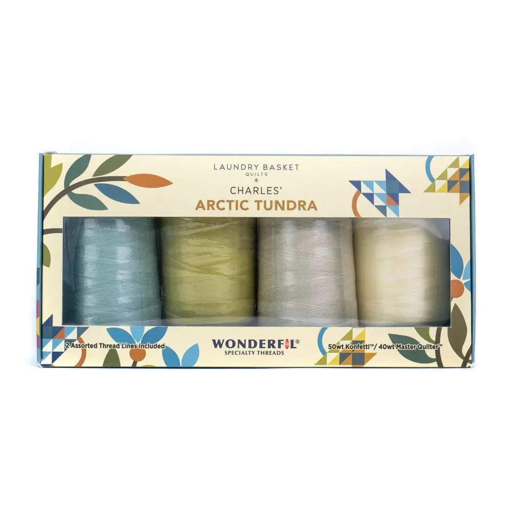 Charles’ Arctic Tundra by Edyta Sitar - Mixed Thread Pack WonderFil USA