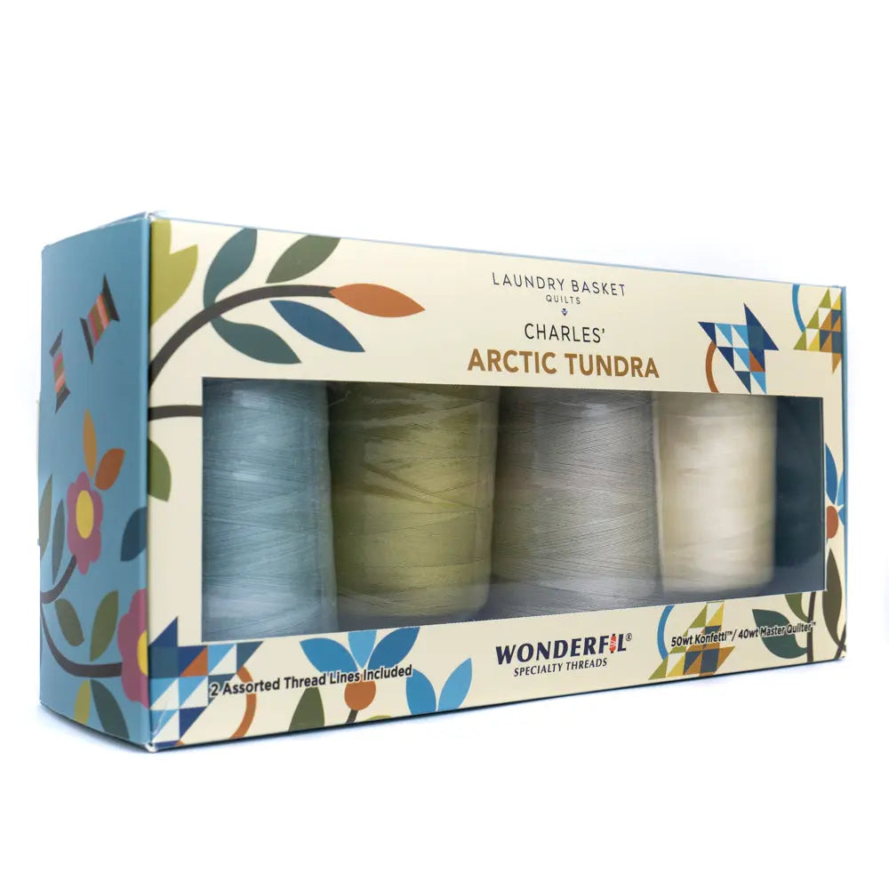Charles’ Arctic Tundra by Edyta Sitar - Mixed Thread Pack WonderFil USA