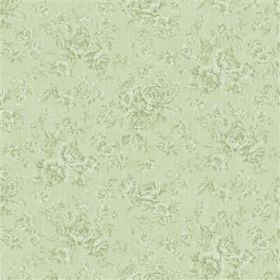 Charlotte - Tonal Roses - Olive 44" / 45" Fabric Per Yard