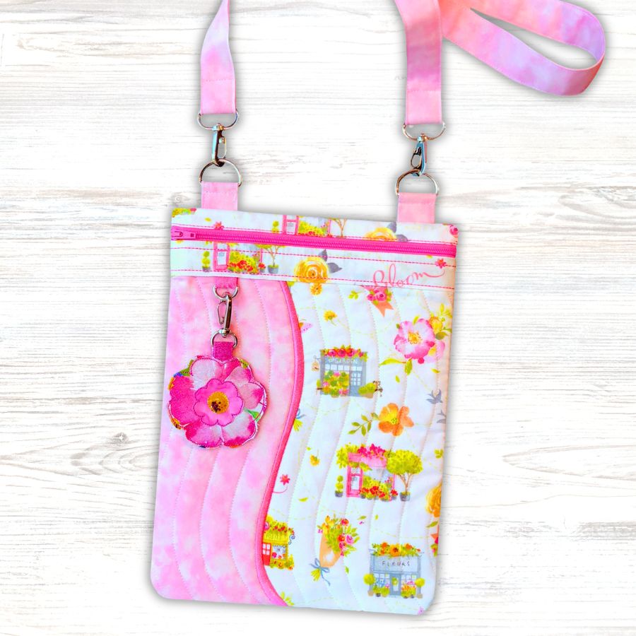 Charming Crossbody Bags In the Hoop Machine Embroidery Design Pickle Pie Designs