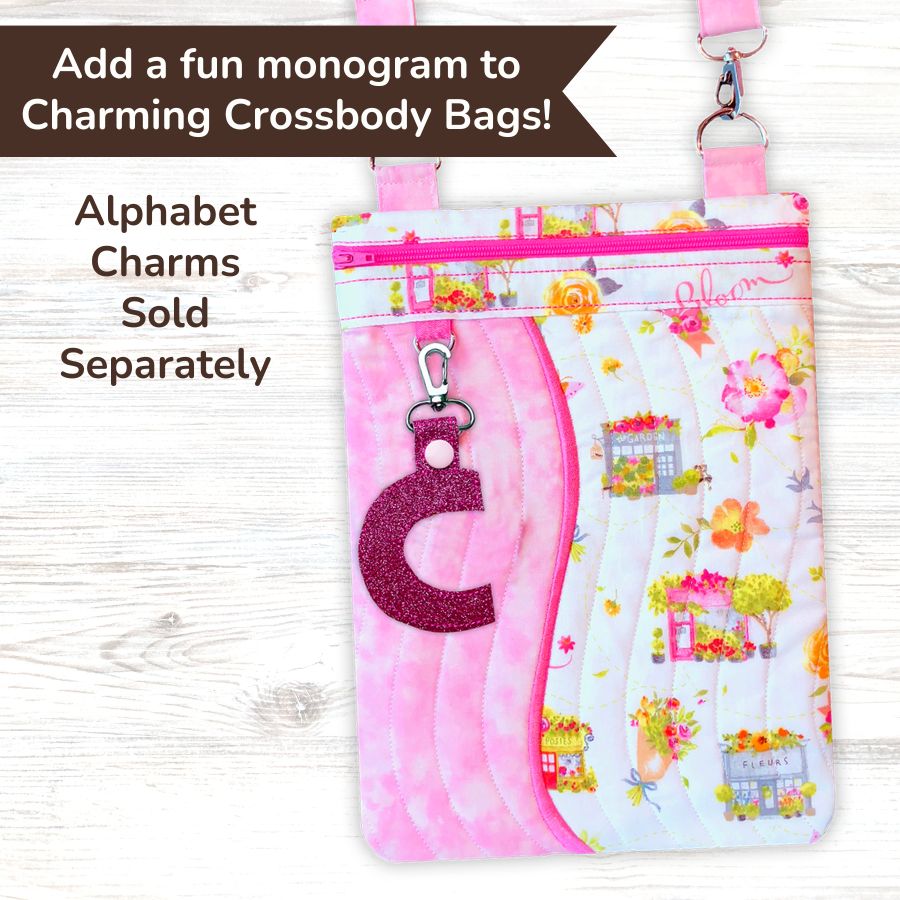 Charming Crossbody Bags In the Hoop Machine Embroidery Design Pickle Pie Designs