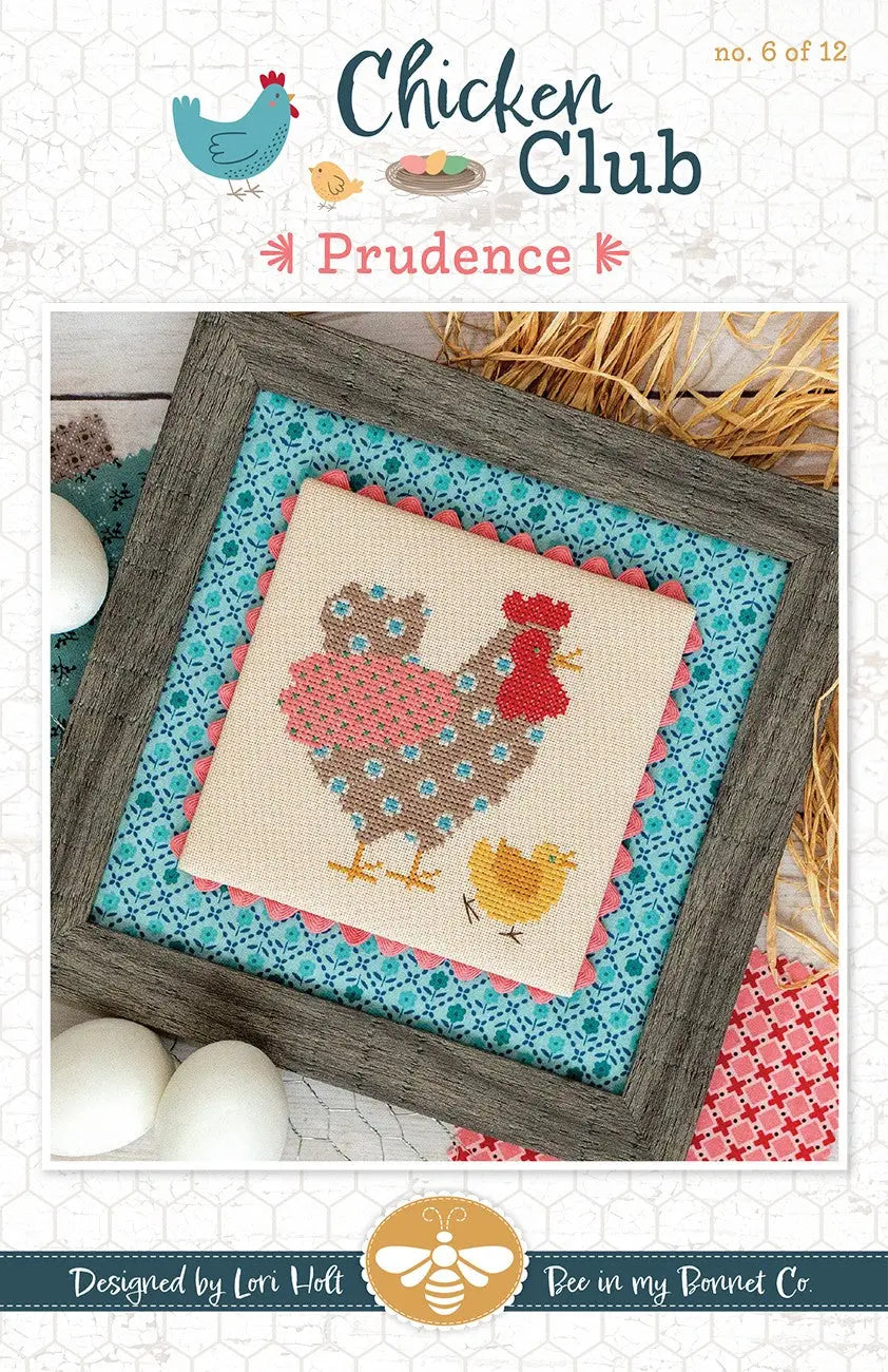 Chicken Club Cross Stitch Pattern of the Month 6 Prudence Checker Distributor